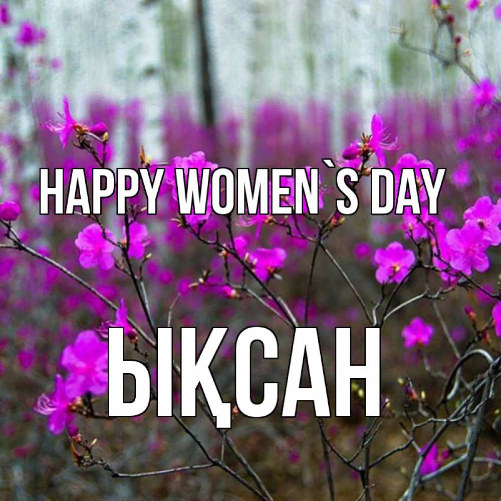 Greetings card с именем, ЫҚСАН happy women`s day дикие цветы Greetings with text for free download 